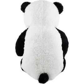 Brubaker XXL Panda 100 cm groß mit einem Liebste Mama der Welt Herz Stofftier Plüschtier Kuscheltier Teddybär