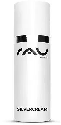 RAU Cosmetics Silvercream - Silbercreme mit Mikrosilber bei Pickel, Mitesser, Akne und Unreinheiten Creme 50 ml Unisex