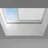 VELUX Solar-Hitzeschutz-Markise für Flachdach-Fenster MSU 080080, 5070WL Weiß transp. Solar