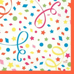 500 Duni Tissue-Servietten 33 x 33 cm Confetti 3-lagig