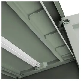 KETER Kunststoffschrank niedrig 80 x 44 x 100 cm jadegrün 2 höhenverstellbare Böden
