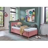 Meise Möbel meise.möbel Kinderbett »COOL«, Polsterbett wahlweise mit Bettkasten, inkl. USB-Anschluss, rosa