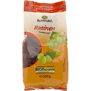 Alnatura Bio Rosinen Trockenfrüchte 200,0 g, 1 St.