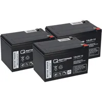 Q-Batteries 36V 3x 12LCP-12 12V-13Ah AGM BLEI AKKUS kompatibel ELEKTRO ROLLER SCOOTER ROLEKTRO BT 250 QB