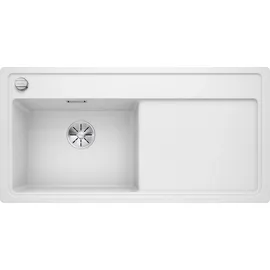 Blanco Zenar XL 6 S-F links Flächenbündig silgranit weiß Handbetätigung 988 x 498 mm