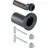 Geberit Wand-WC-Anschlussgarnitur d 90/45mm, m Bef.-Mat., etag., PE-HD, sw