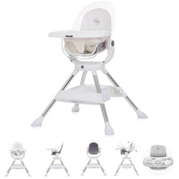 Chipolino Kinderhochstuhl Vision, Sitz 360° drehbar, Rückenlehne verstellbar weiß