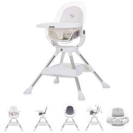 Chipolino Kinderhochstuhl Vision, Sitz 360° drehbar, Rückenlehne verstellbar weiß