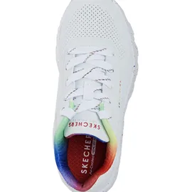 SKECHERS Uno Lite Rainbow Speckle Kinder Weiß 27