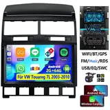 ESSGOO Android 15 Für VW Touareg 7L 2003-2010 CarPlay GPS NAVI RDS SWC Autoradio (Digitalradio (DAB), 4+64GB(optional), RDS, AM, FM, Carplay Android Auto Bluetooth EQ USB GPS Navi WIFI Touchscreen)