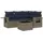 vidaXL Gartensofa-Set 5-tlg. grau Polyrattan