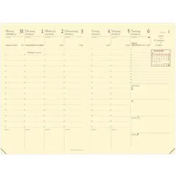 Geschäft Prestige VZ Silk, Wochenkalender, 1 Woche/2Seiten, Spaltenansicht, 100 x 150 mm, marineblau