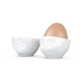 Fiftyeight PRODUCTS Eierbecher Set - Lecker in weiß