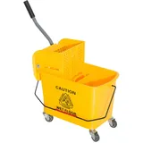 Homcom Reinigungswagen 20 Liter Gelb