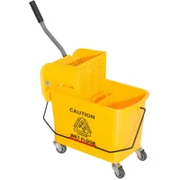 Homcom Reinigungswagen 20 Liter Gelb