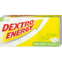 DEXTRO ENERGY DEXTROSE Zitrone + Vitamin C Traubenzucker 3x 46,0 g g
