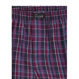 LE JOGGER Webboxer (Packung, 3 St.), aus reiner Baumwol, Gr. 7, bunt, , 425693-7