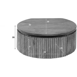 KAWOLA Hängenachtschrank HEVE 1 x 40 x 30 cm Natur