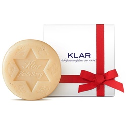 Klar-Seifen - Weihnachtstaler Mandel Seife, Cosmos zertifiziert, palmölfrei 125 g