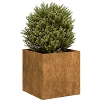 VidaXL Pflanzkübel Rostig 40x40x40 cm Wetterfester Stahl