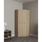 Barcelona Eckschrank 193 x 78 x 78 cm braun