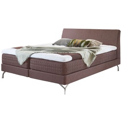 Frei platzierbares Boxspringbett 180x200 cm rosa - Barima