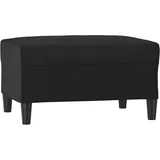 vidaXL Fußhocker Schwarz 70x55x41 cm Kunstleder