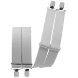 Harrys-Collection Herren günstiger Hosenträger mit vielen Motiven und Farben, Farben:weiss - Einheitsgröße