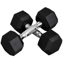 Homcom Gummi-Hantel Metall, Gummi
