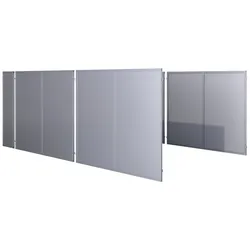 KGT Seitenelement groß für Aluminium Carport Elbe-Silber