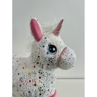 KREA Hop And Bounce Plush Horse Rainbow
