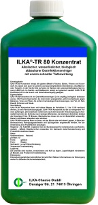 ILKA TR 80 Desinfektionsreiniger, Reinigungmittel mit schnelller Tiefenwirkung, 1 Liter - Flasche