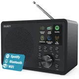 MAJORITY Touro Internetradio WLAN | DAB+ Radio mit Bluetooth | DAB Plus Radio Küchenradio | Internet WLAN mit DSP Lautsprecher | Digitalradio | Frontier Oktiv App-Steuerung