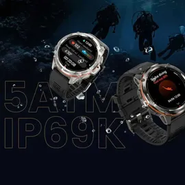 Kospet T3 Ultra BT 1,4 Zoll AMOLEDgehäuse Silber Sportarmband One Size