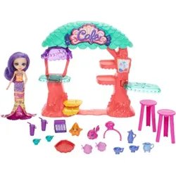 MATTEL HCF86 Enchantimals Meerjungfrauen-Café inkl. Martina Mermaid Puppe & Zubehör