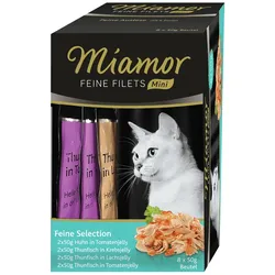 Miamor Feine Filets Mini Multibox 8 x 50g Katzennassfutter Feine Selection