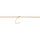 Adelia's Kordelkette Unisex Edelstahl Gold 55 cm