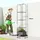 Outsunny Hochbeet mit Rankgitter 40 x 40 x 185 cm Schwarz