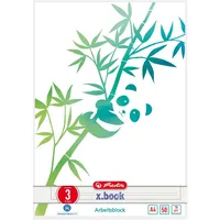 Herlitz x.book Arbeitsblock GREENline A4 Lineatur 3, 50 Blatt (50039913)