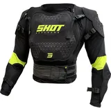 Shot Optimal 2.0 Protektorenjacke Schwarz/Gelb XL