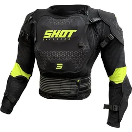Shot Optimal 2.0 Protektorenjacke Schwarz/Gelb XL