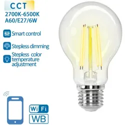 Aigostar LED-Glühbirne - E27 A60 - WiFi - Dimmbar Sprachsteuerung Smart Dimming