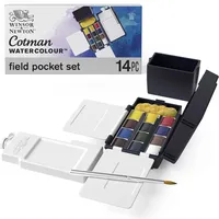 WINSOR & NEWTON 0390639 Cotman Field Box Aquarellfarben Set,