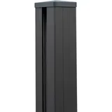 GROJA GroJaLumino Pfosten Anthrazit 9x9x190 cm inkl. Kappe zum Aufdübeln