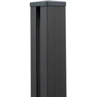 GROJA GroJaLumino Pfosten Anthrazit 9x9x190 cm inkl. Kappe zum Aufdübeln