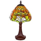 BIRENDY Stehlampe Tischlampe Tiffany Mosaik bunt Ti151 Motiv Lampe Dekorationslampe