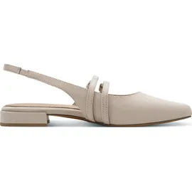Marco Tozzi Damen Pumps weiches Feel Me Fußbett weiches Innenfutter Vegan Vegan, beige (LT.TAN), 40 EU