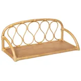 Atmosphera Créateur d'intérieur Atmosphera - Kinder-Wandregal Retro - Rattan 57x24 cm - Beige