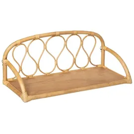 Atmosphera Créateur d'intérieur Atmosphera - Kinder-Wandregal Retro - Rattan 57x24 cm - Beige