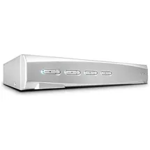 Lindy 39305 Tastatur/Video/Maus (KVM)-Switch Silber